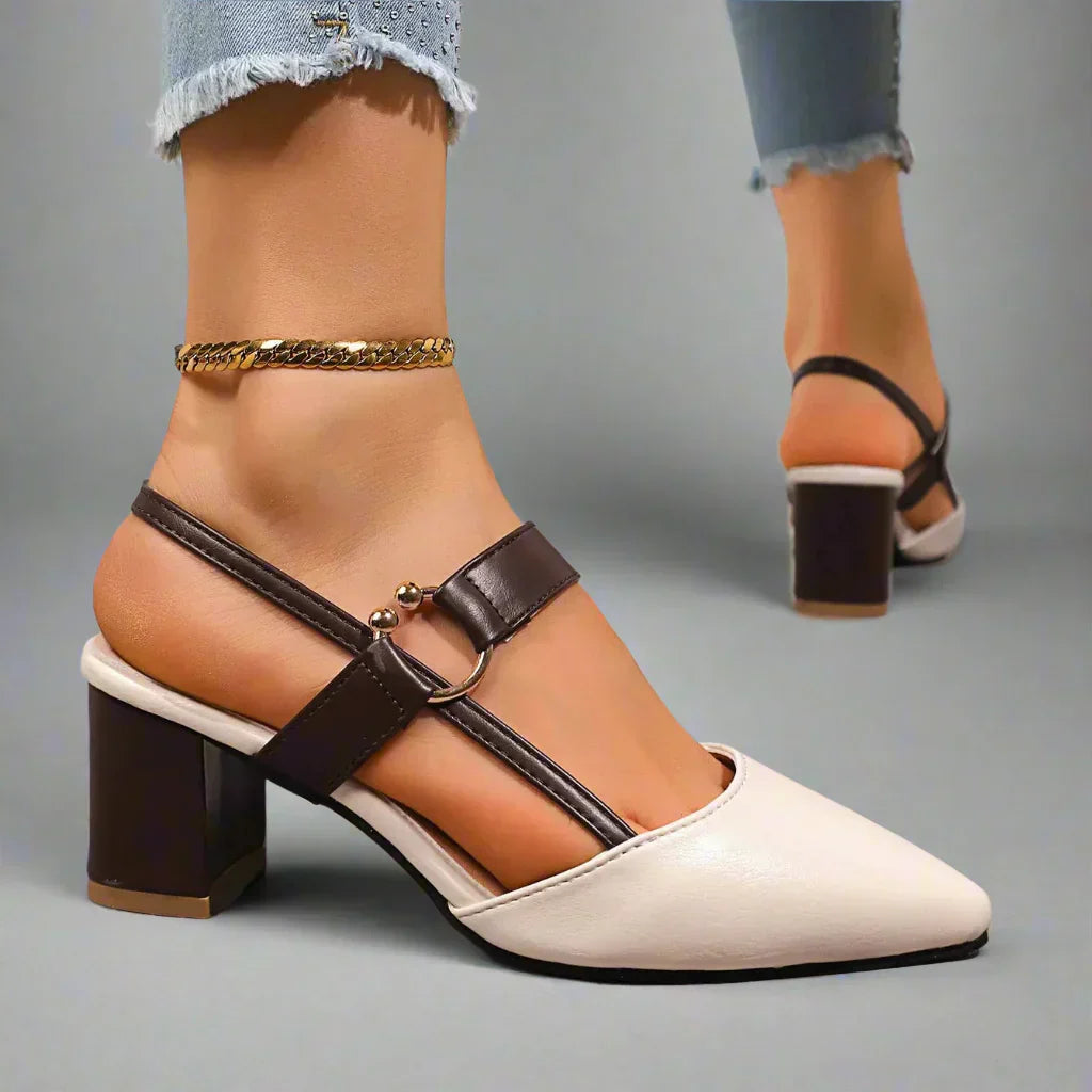 Classic comfort everyday heels for women | Elowen -11