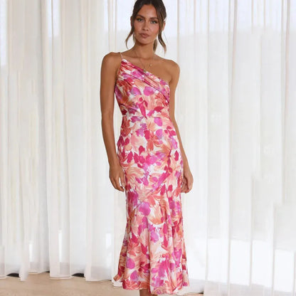 Elegant one-shoulder dress for women | Eliza -1