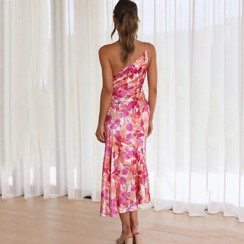 Elegant one-shoulder dress for women | Eliza -3