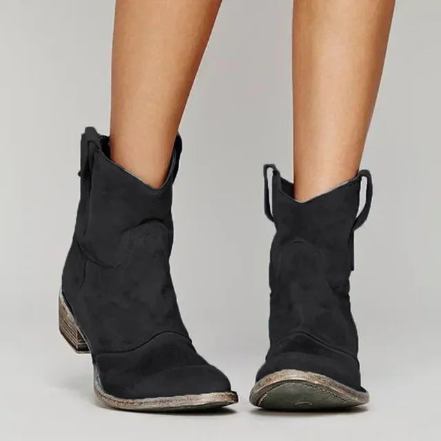 Vintage western ankle boots with classic silhouette for women | Paloma