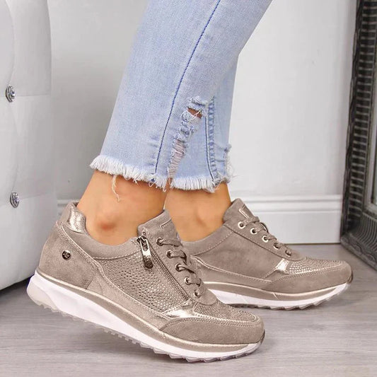 Aurelle Manon wide-fit running trainers for women