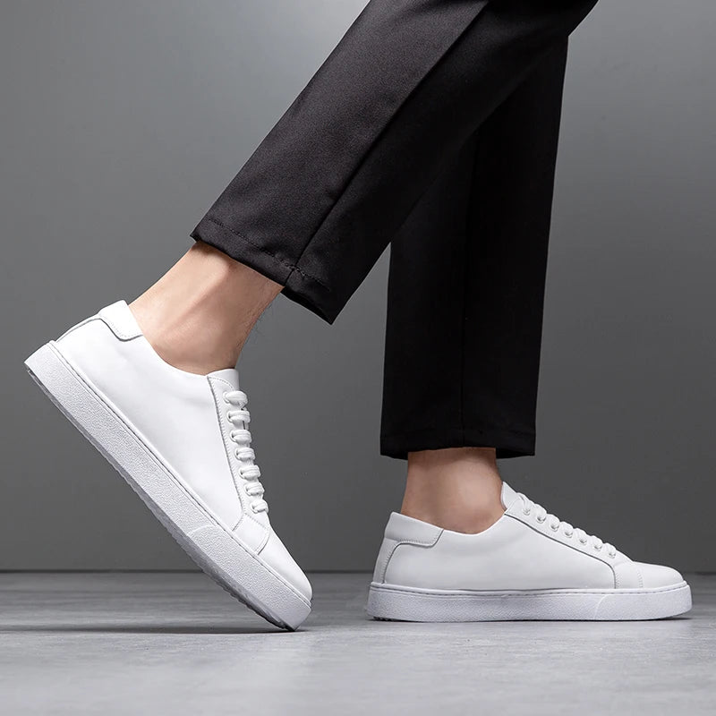 Leather casual trainer for men | Marco -17