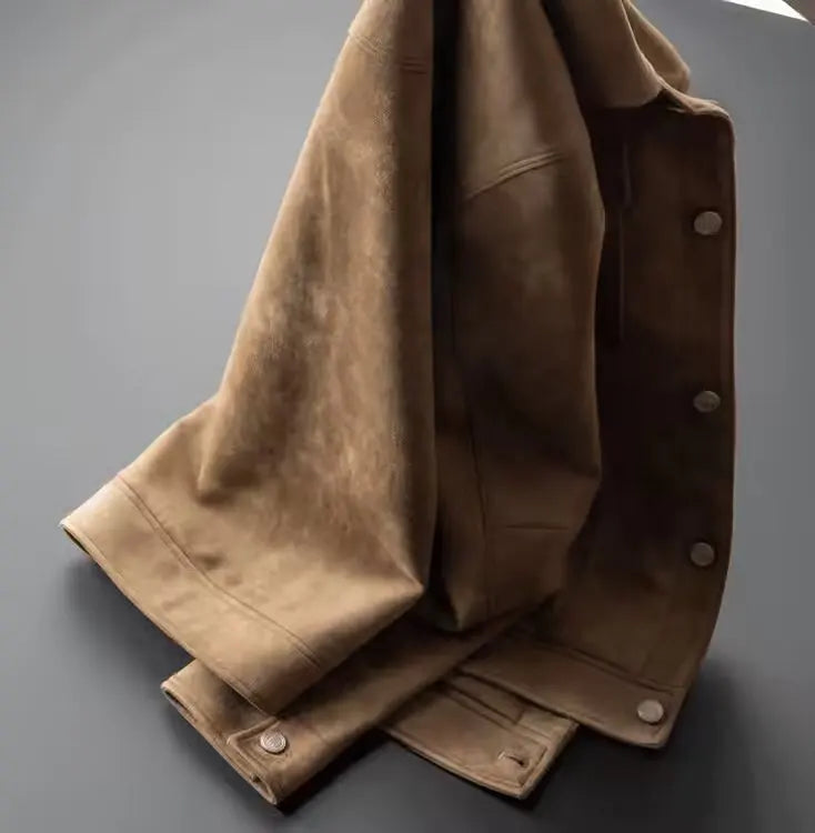 Classic suede everyday casual jacket for men | St. Clair -11