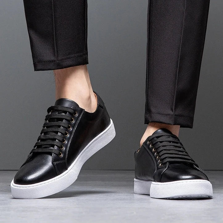 Leather casual trainer for men | Marco -3