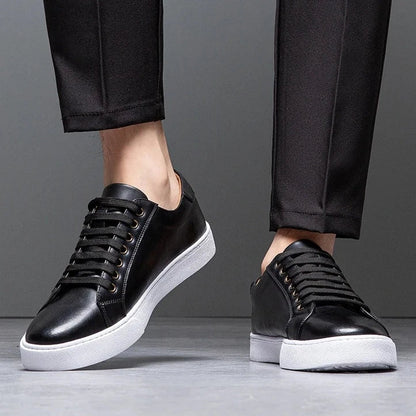 Leather casual trainer for men | Marco -3