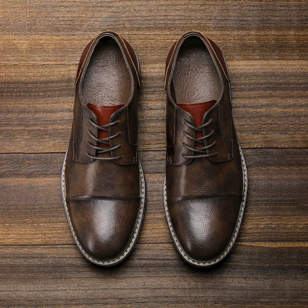 Retro casual business shoes with classic silhouette for men | Mael