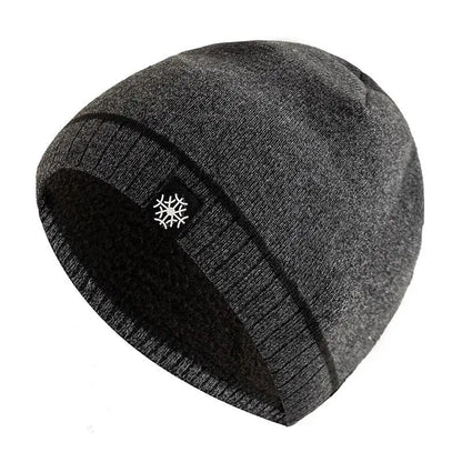Warm knitted winter beanie for men -9
