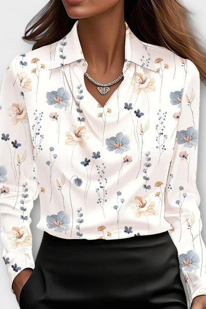 Elegant satin shimmer everyday blouse for women | Sofia -10