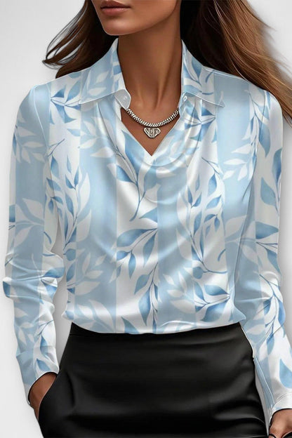 Elegant satin shimmer everyday blouse for women | Sofia -6