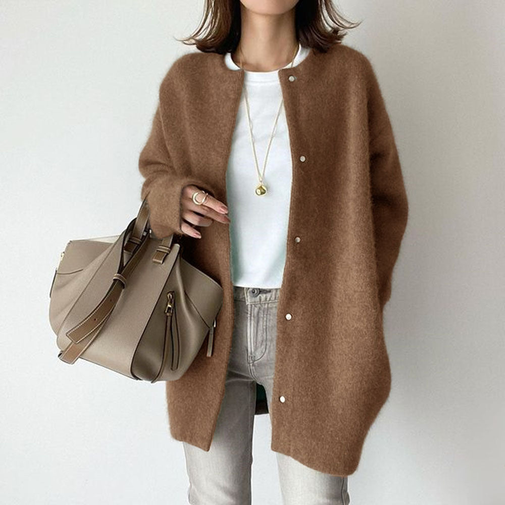 Relaxed pocket cardigan for women | Aria -2