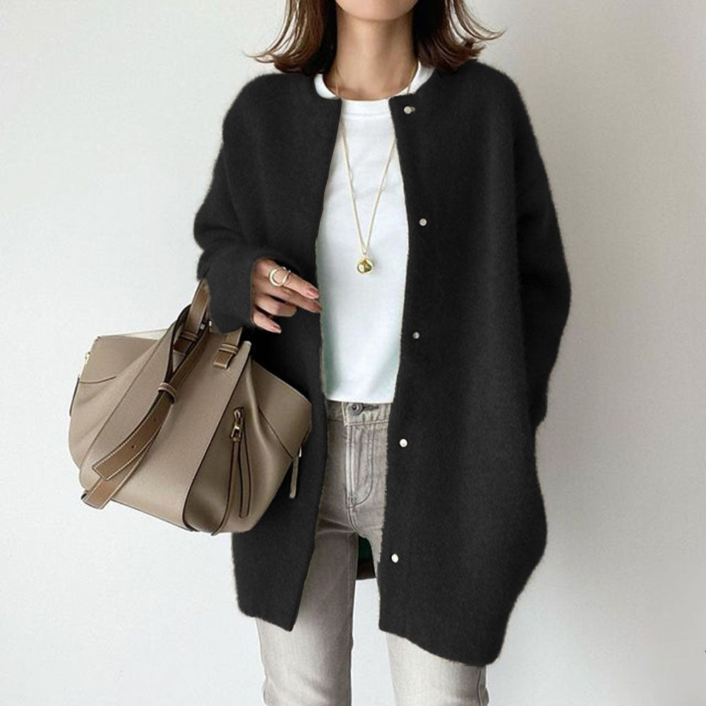 Relaxed pocket cardigan for women | Aria -3