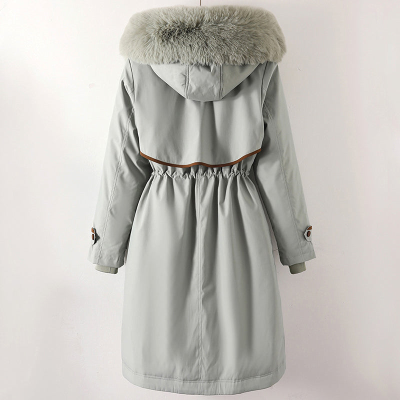 Elegant long winter coat for women | Elowen -5