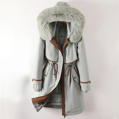 Elegant long winter coat for women | Elowen -4