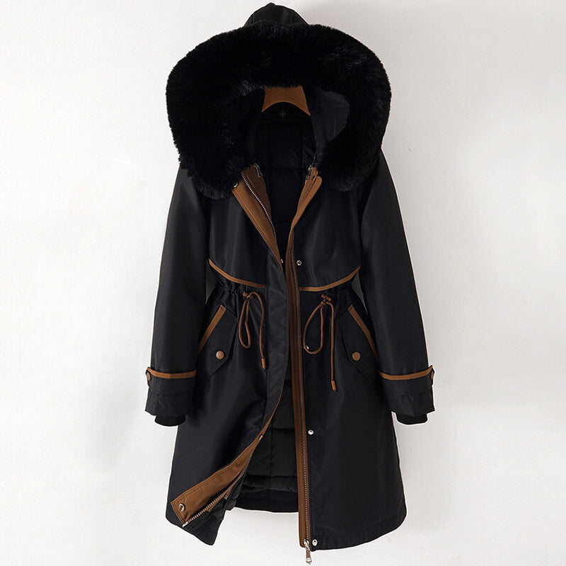 Elegant long winter coat for women | Elowen -3