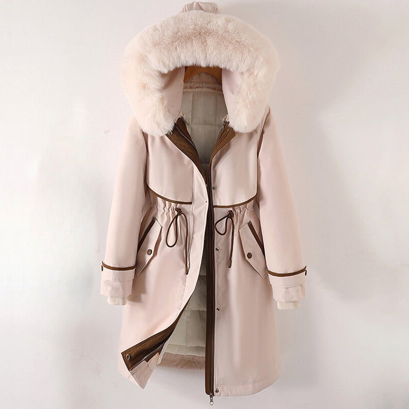 Elegant long winter coat for women | Elowen -2