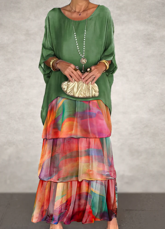 Flowing maxi dress for women -9