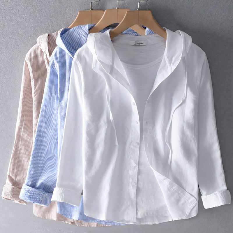 Aeris breezy linen blouse for women -3