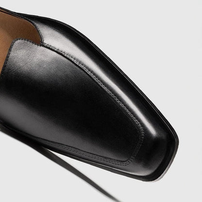 Contemporary black strappy sandals for men | Matteo -4