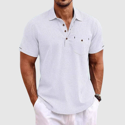 Classic short-sleeve polo shirt for men | Julien -3