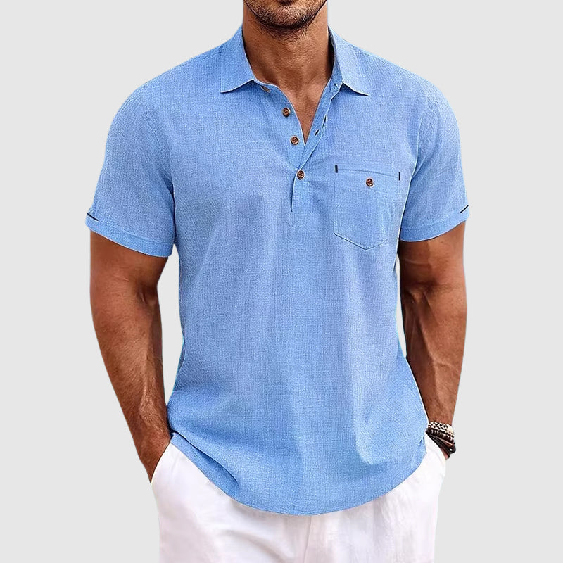 Classic short-sleeve polo shirt for men | Julien -1