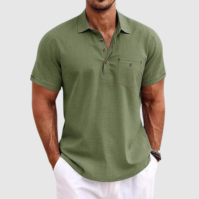 Classic short-sleeve polo shirt for men | Julien -5