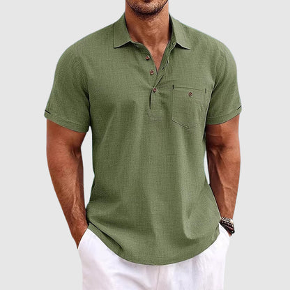 Classic short-sleeve polo shirt for men | Julien -5