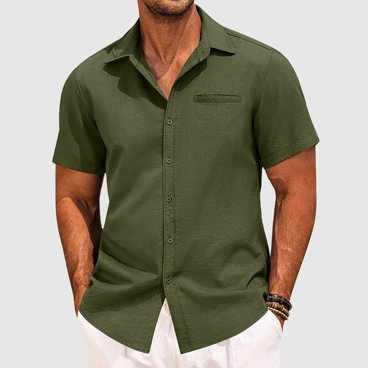 Classic short-sleeve summer shirt for men | Arlo -1