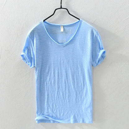 Classic cotton short sleeve shirt for men | Silvano -1