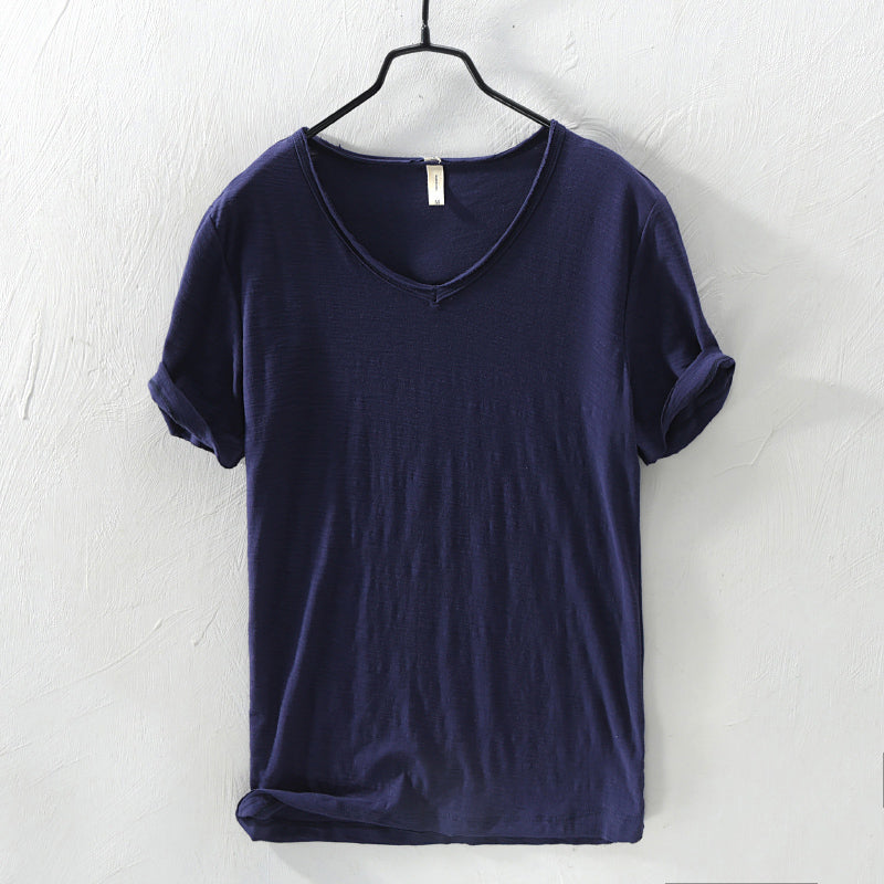 Classic cotton short sleeve shirt for men | Silvano -2