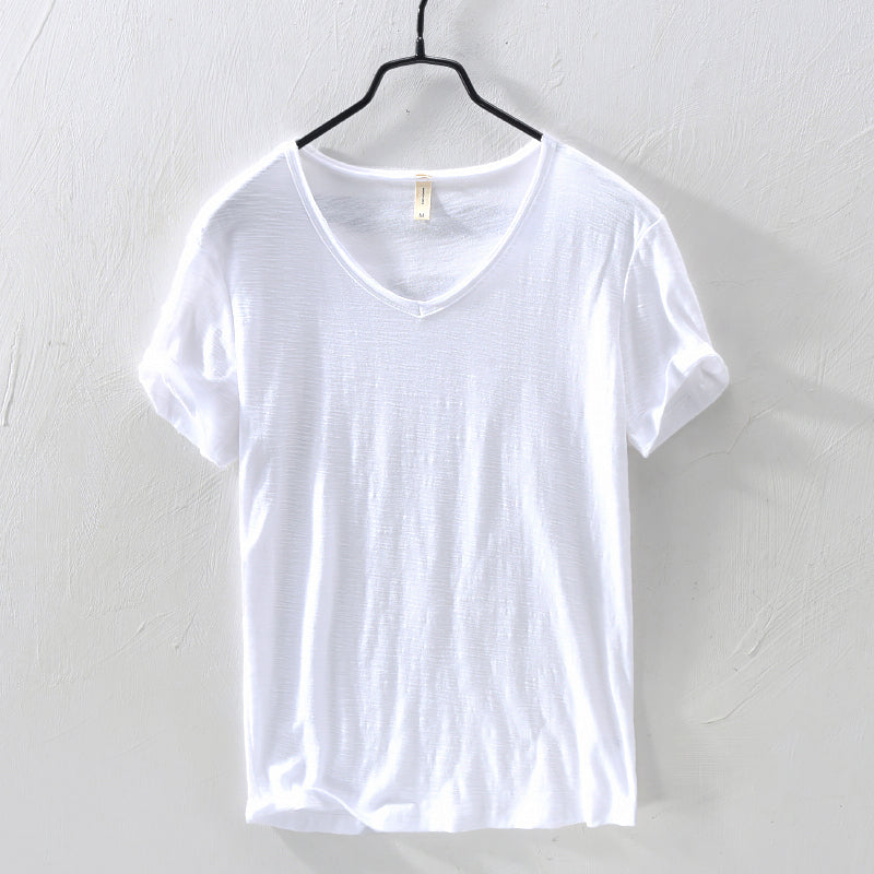 Classic cotton short sleeve shirt for men | Silvano -5