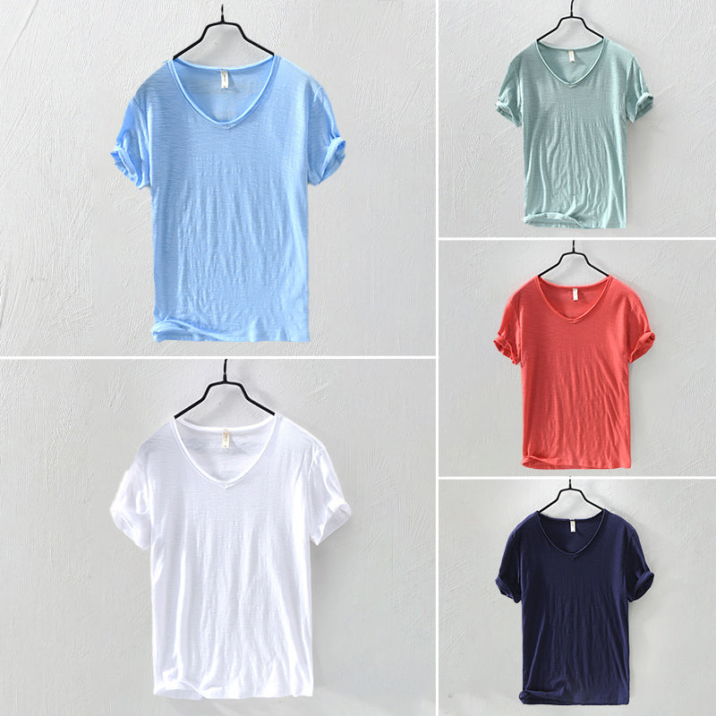 Classic cotton short sleeve shirt for men | Silvano -8