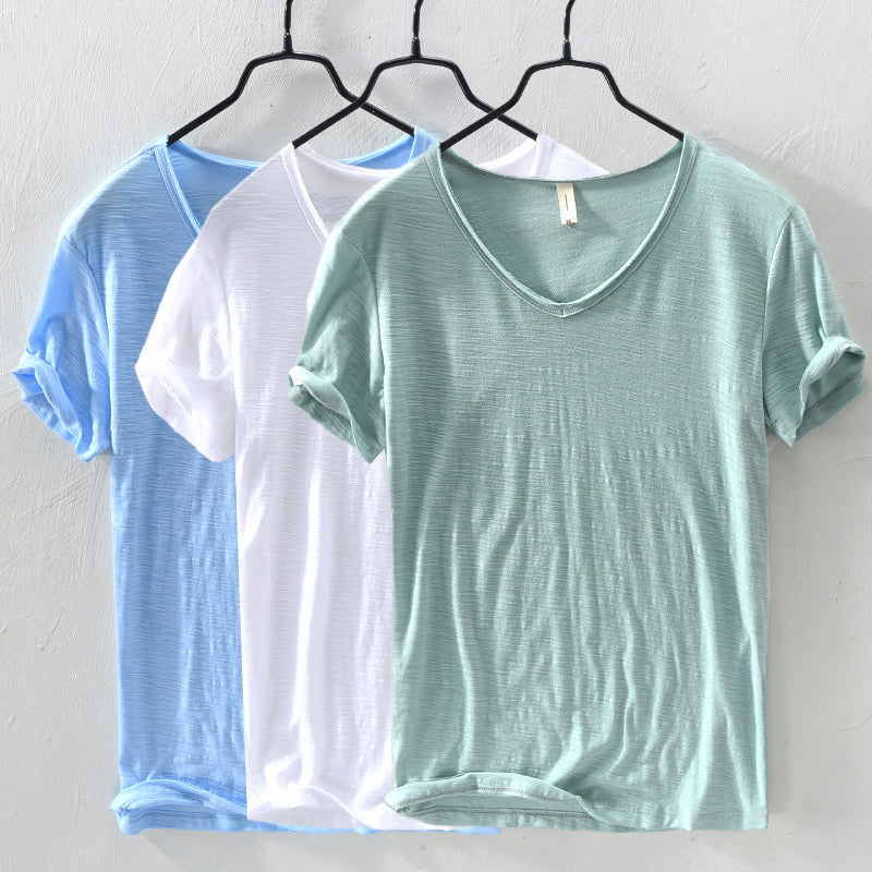 Classic cotton short sleeve shirt for men | Silvano -6