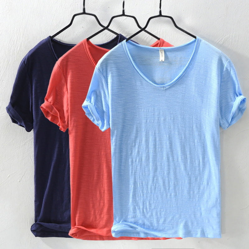 Classic cotton short sleeve shirt for men | Silvano -7