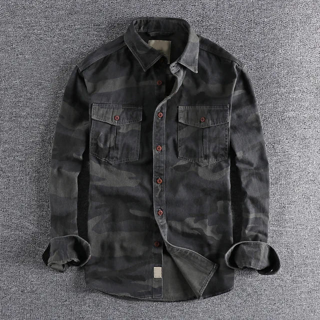 Urban camo shirt for men | Theodore Willow -3