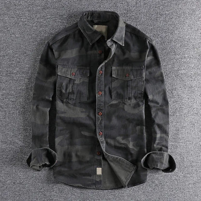 Urban camo shirt for men | Theodore Willow -3