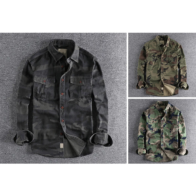 Urban camo shirt for men | Theodore Willow -4