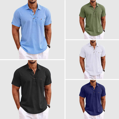 Classic short-sleeve polo shirt for men | Julien -6
