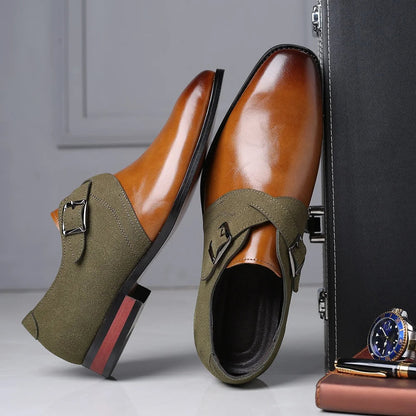 Double buckle loafers for men | Elric -1