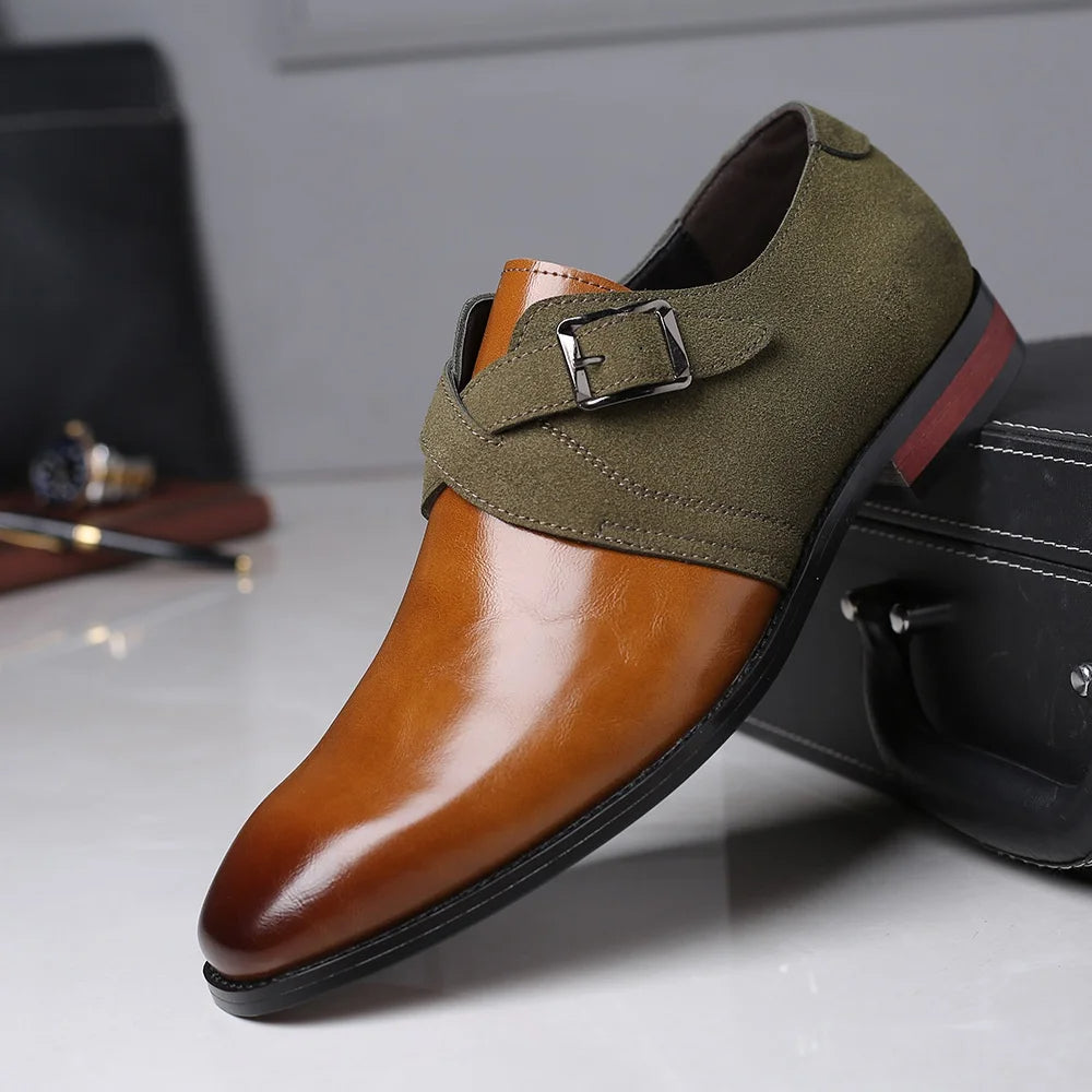 Double buckle loafers for men | Elric -4