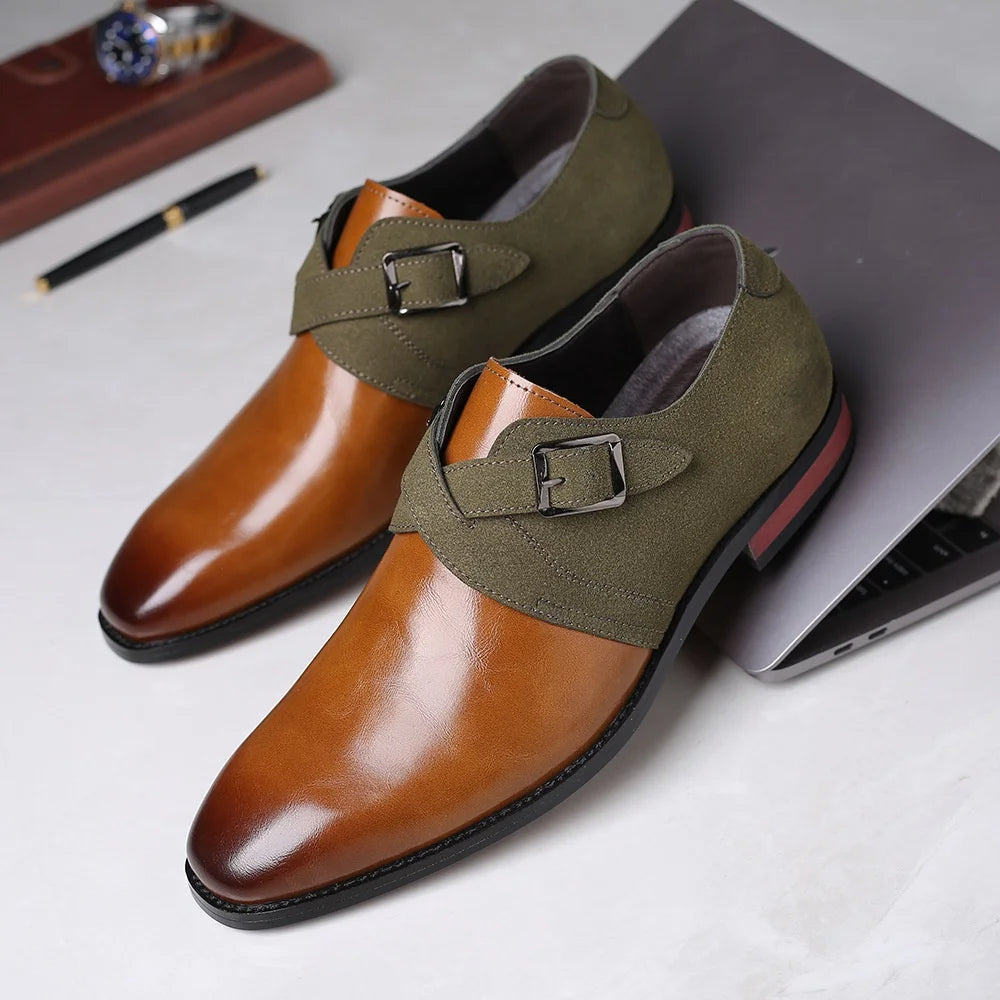 Double buckle loafers for men | Elric -2