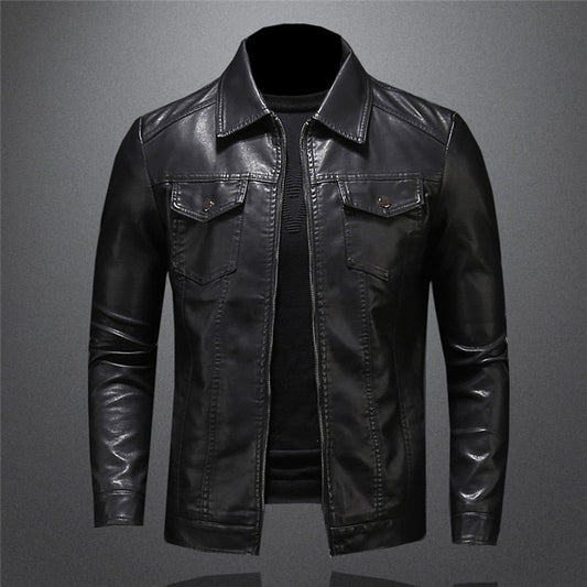 Warm leather jacket for men | Giani -1