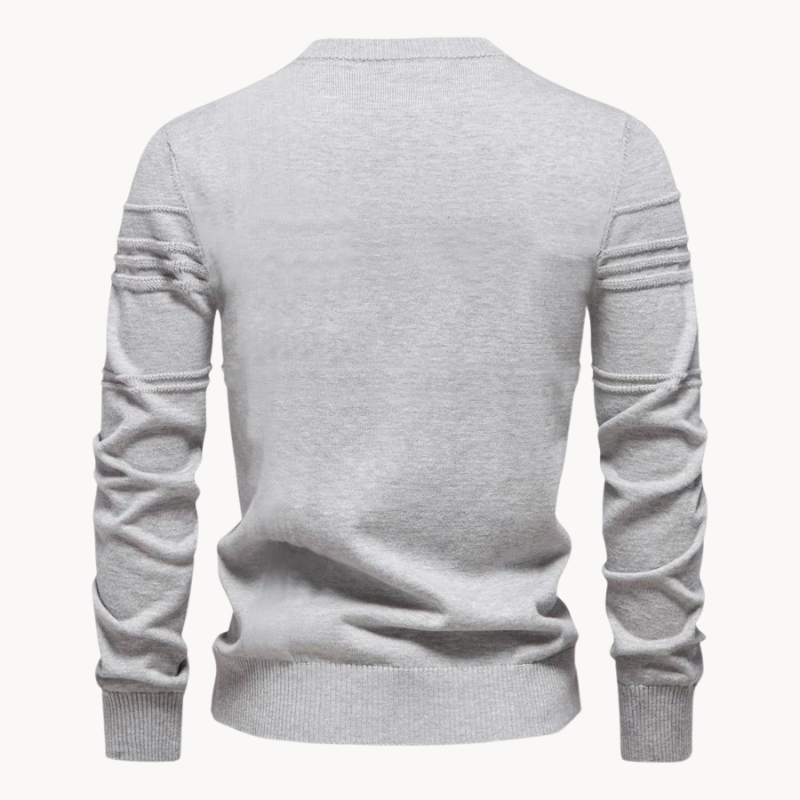 Jumper motif carreaux for men | Bastien -2