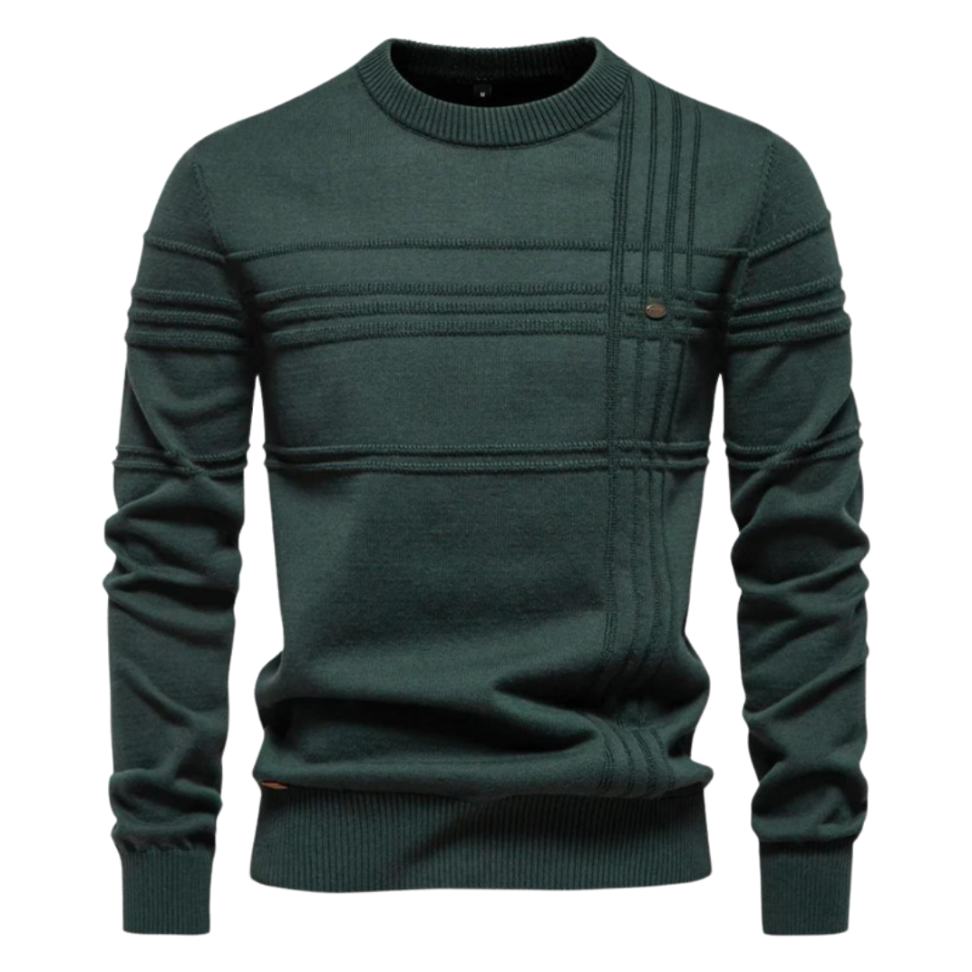 Jumper motif carreaux for men | Bastien -6