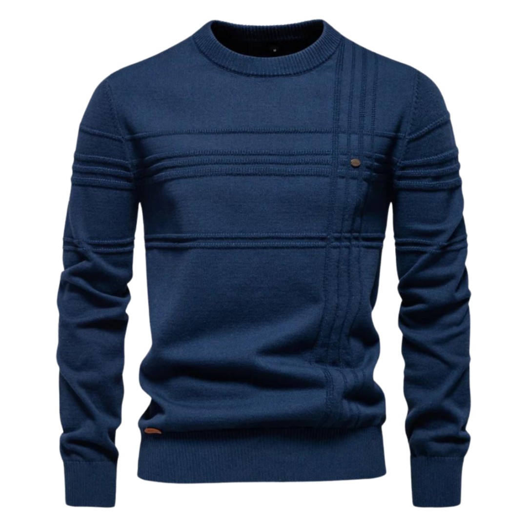 Jumper motif carreaux for men | Bastien -5