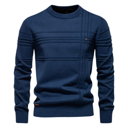 Jumper motif carreaux for men | Bastien -5