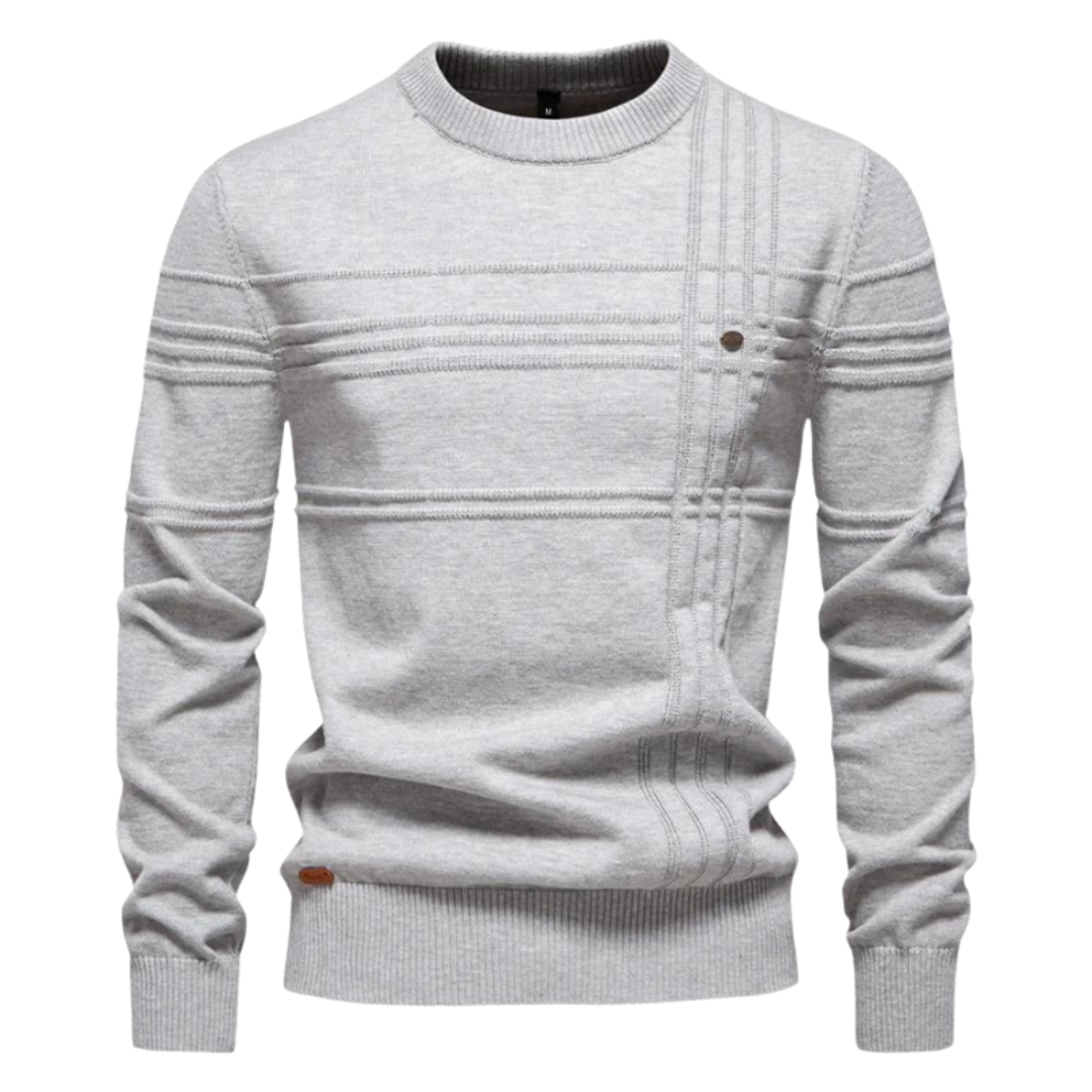 Jumper motif carreaux for men | Bastien -1