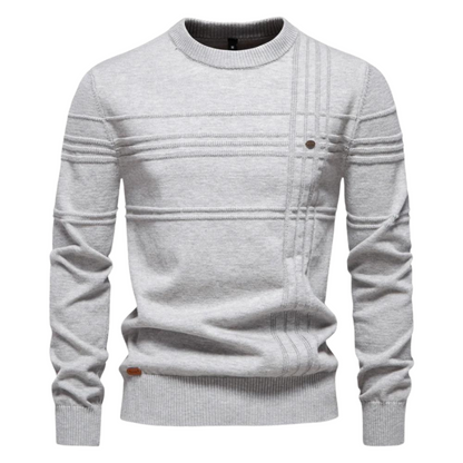 Jumper motif carreaux for men | Bastien -1