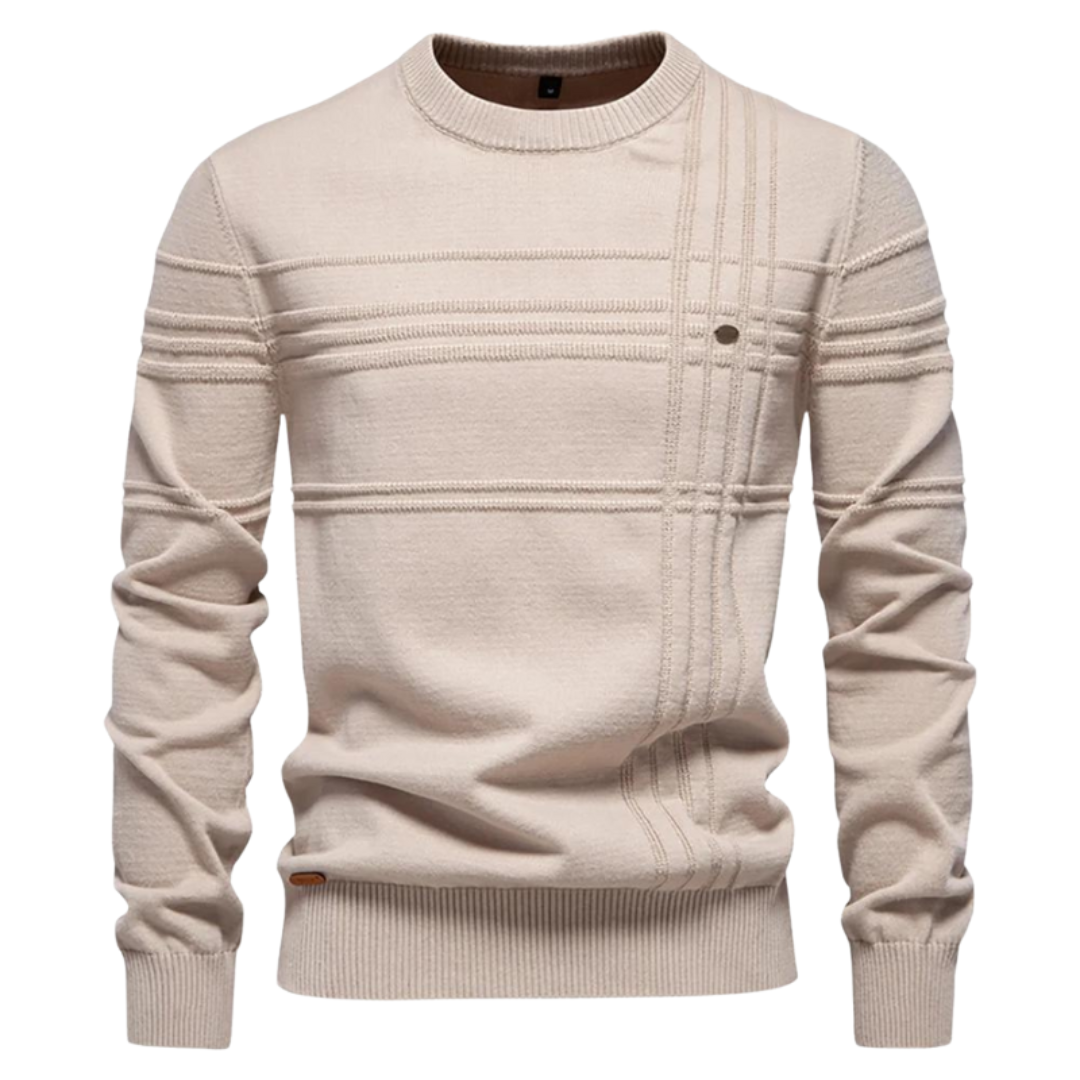 Jumper motif carreaux for men | Bastien -7