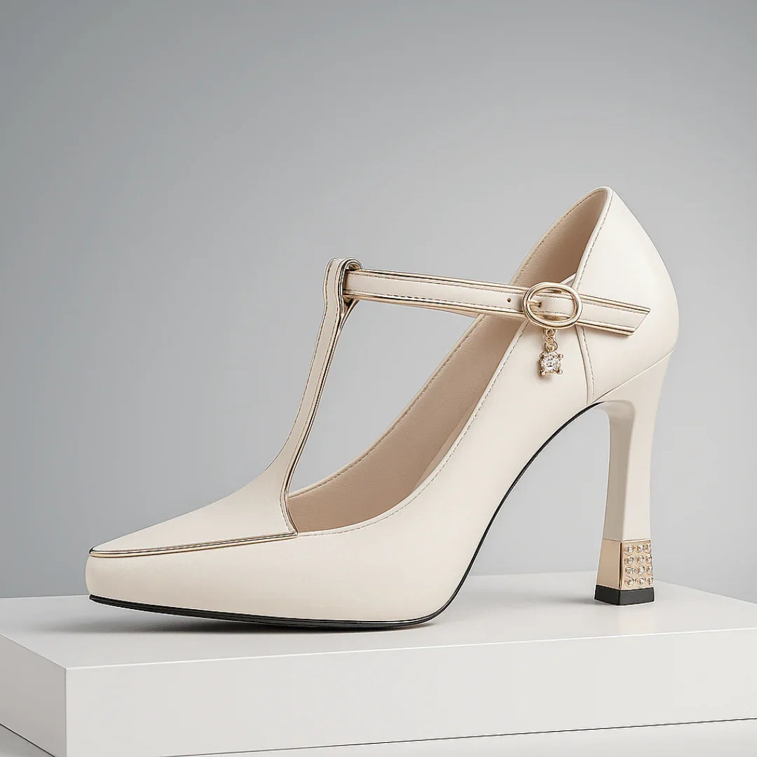 Classic vixen block-heel everyday heels for women | Vivienne -2
