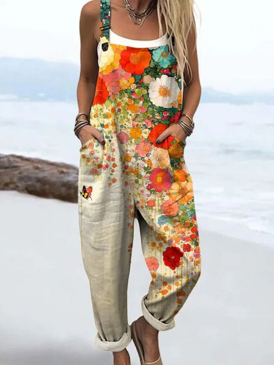 Floral casual jumpsuit for women | Wildflower Breeze